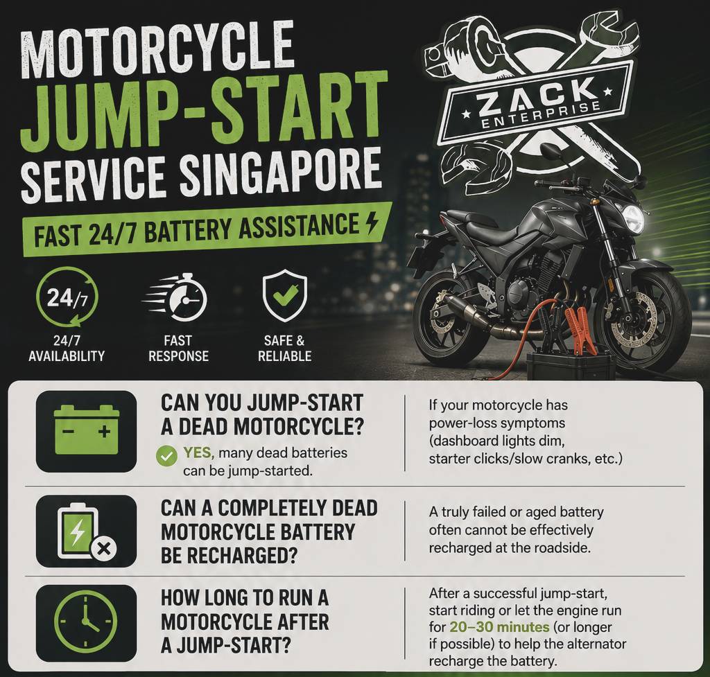 24 Hour motorcycle jump start service 2